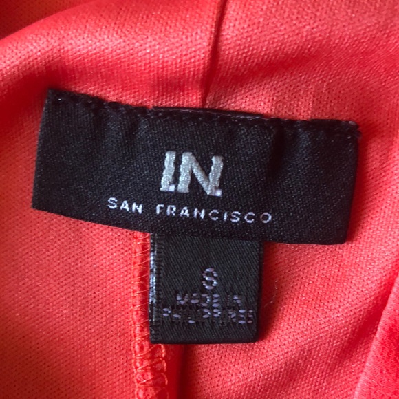 I.N San Francisco Coral Spaghetti Straps Sharkbite Dress size Small - Picture 10 of 15